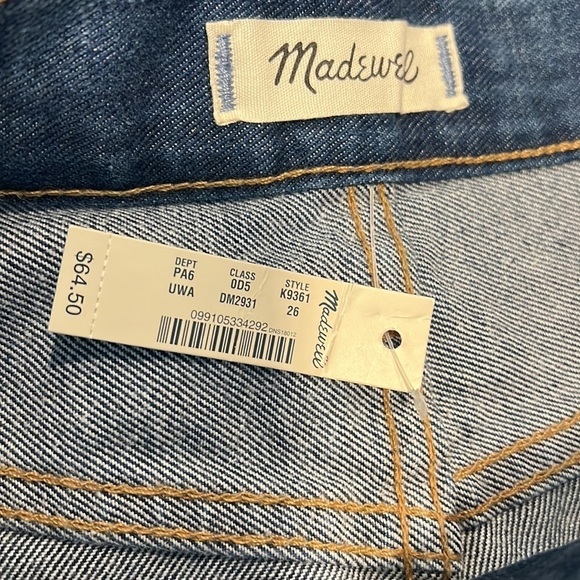 NWT Madewell The Perfect Jean Short Size 26 - Picture 5 of 7